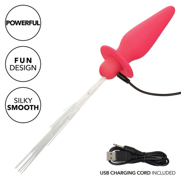 Plug Anal Lumineux Rose - 10 Vibrations - Livraison Discrète | CALEXOTICS
