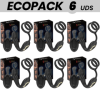 ECOPACKS 6 UNIDADES - PLUG ANAL ROTATIVO COM CONTROLE REMOTO IBIZA WIGGLE COM VIBRAÇÃO PERINEAL E ANÉIS DE AUMENTO DO PÊNIS IBIZ