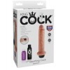 KING COCK - DILDO SQUIRTING DE 17,8 CM KING COCK - Consoladores s