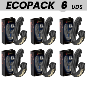 ECOPACKS 6 UNIDADES - VIBRADOR IBIZA ROSA COM EFEITO FLICKING E ESTIMULADOR DE CLITO TECNOLOGIA IBIZA