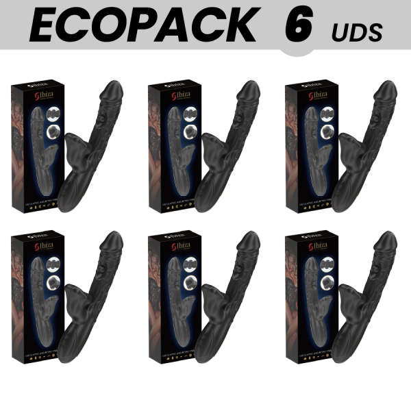 ECOPACKS 6 UNIDADES - IBIZA VIBRADOR Y ESTIMULADOR DE CLITORIS CO