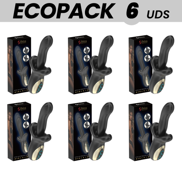 ECOPACKS 6 UNIDADES - VIBRADOR POTENTE IBIZA COM EFEITO DE IMPULSO E MORDIDA TECNOLOGIA IBIZA