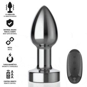 INTENSE - PLUG ANAL 10 VIBRATIONS MÉTAL AVEC TÉLÉCOMMANDE S INTENSE ANAL TOYS