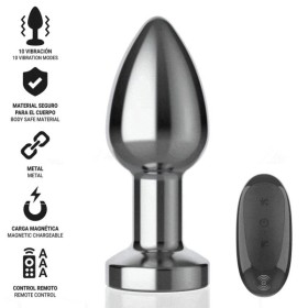 INTENSE - PLUG ANAL 10 VIBRATIONS MÉTAL AVEC TÉLÉCOMMANDE M INTENSE ANAL TOYS