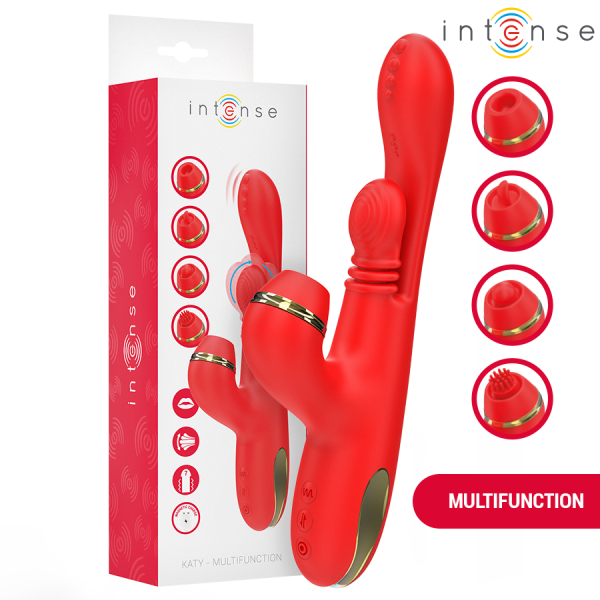 INTENSE - ESTIMULADOR DE CLITORIS MULTIFUNCIÓN KATY 4 CABEZALES I