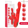 INTENSE - STIMULATEUR DE CLITORIS MULTIFONCTION KATY 4 TÊTES INTERCHANGEABLES ROUGE INTENSE FUN