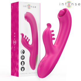 INTENSE - CHRISTINA VIBRADOR CONEJO MULTIFUNCIÓN 22,5 CM ROSA INT