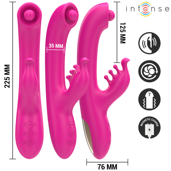INTENSE - CHRISTINA VIBRADOR CONEJO MULTIFUNCIÓN 22,5 CM ROSA INT