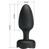 Plug Anal LED Noir 10,8 cm Pas Cher - Discrétion & Qualité