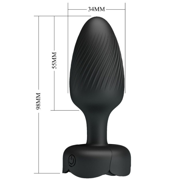 Plug Anal LED Noir 9,8 CM - Qualité Premium & Discrétion Estrella