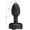 Plug Anal Olman LED Noir 8,8 cm - Qualité Premium, Livraison Discrète