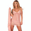 LIVCO CORSETTI FASHION - BABYDOLL HYEONA 1710 + THONG ROSE S LIVCO CORSETTI SETS