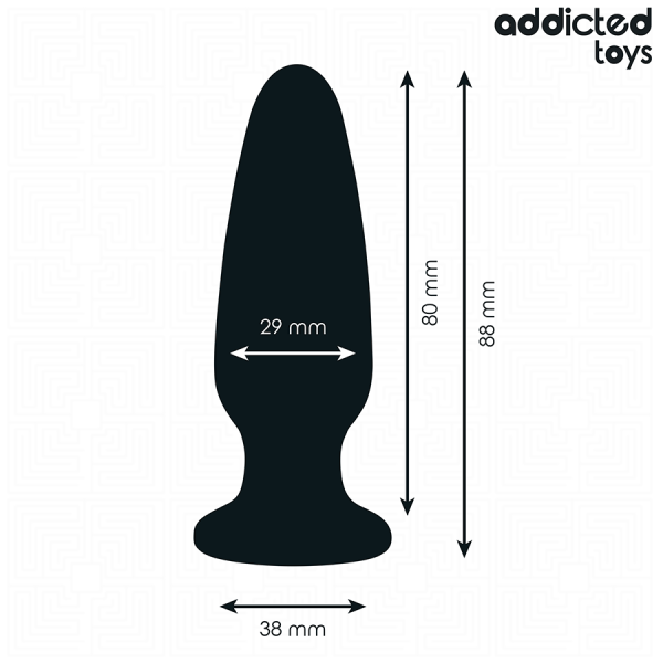 ADDICTED TOYS - PLUG ANAL CON JOYA TAMAÑO S 8,8 CM ADDICTED TOYS