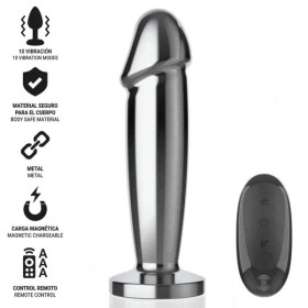 INTENSE - PLUG ANAL 10 VIBRATIONS GODE MÉTALLIQUE AVEC TÉLÉCOMMANDE S INTENSE ANAL TOYS