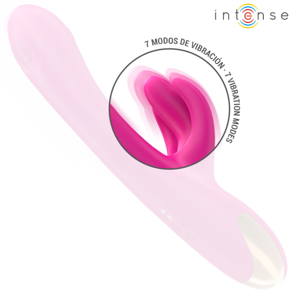 INTENSE - BRITNEY VIBRATEUR LAPIN MULTIFONCTION 23 CM ROSE INTENSE FUN