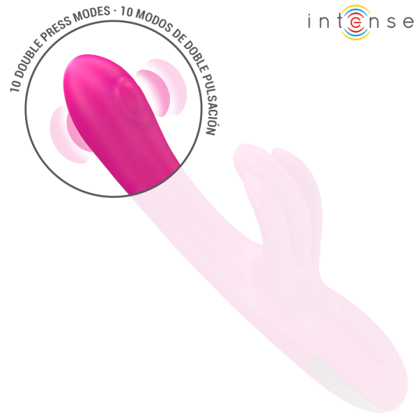 INTENSE - BRITNEY VIBRATEUR LAPIN MULTIFONCTION 23 CM ROSE INTENSE FUN