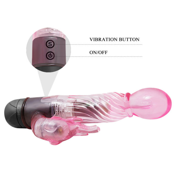 Vibromasseur Rabbit Rose - 10 Modes | Livraison Discrète et Pas Cher