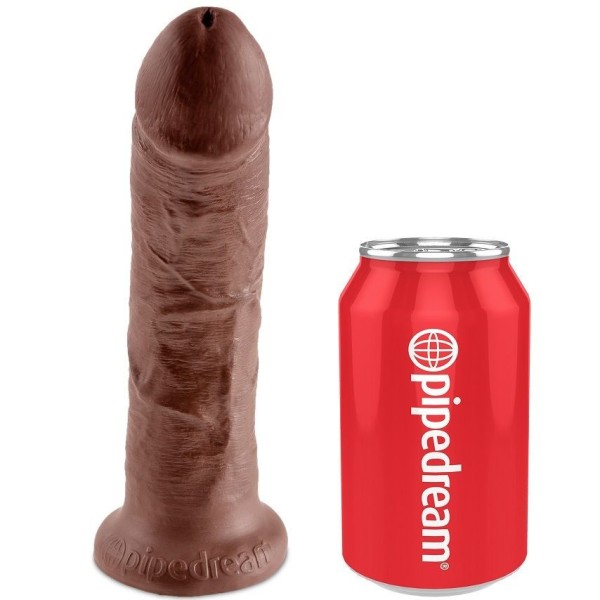 HARNAIS AVEC PÉNIS BRUN RÉALISTE 20,3 CM KING COCK - Pénis réalistes