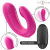 INTENSE - JANET DOUBLE STIMULATEUR ET VIBRATEUR EN U AVEC TÉLÉCOMMANDE ROSE INTENSE COUPLES TOYS