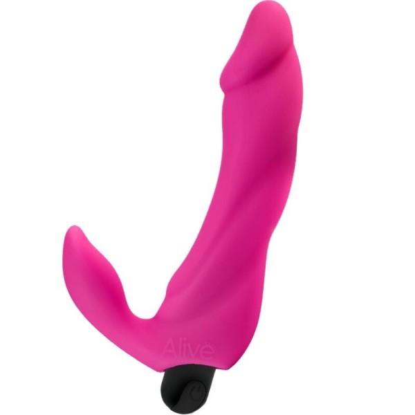 ALIVE - GODE VIBRATEUR BIFUN PRO ROSE 14,9 CM ALIVE