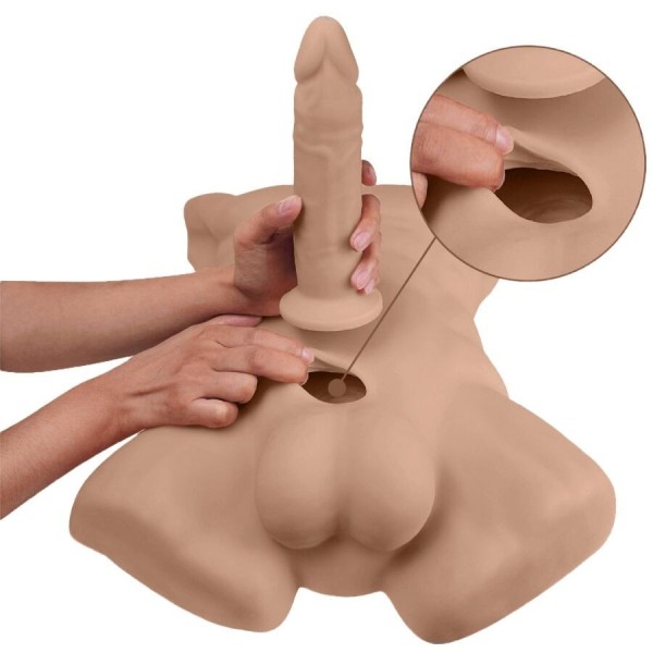 SILEXD - APOLLO L TORSO DE HOMEM REALISTA CARAMELO SILEXD