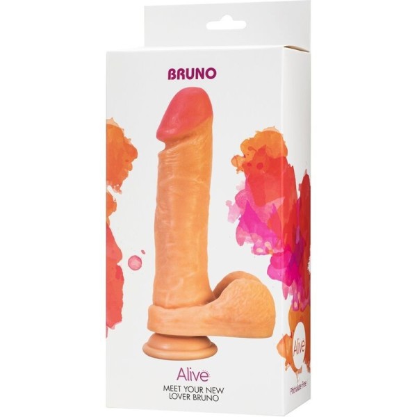 ALIVE - PENE REALISTA BRUNO 22 CM ALIVE - Penes realistas