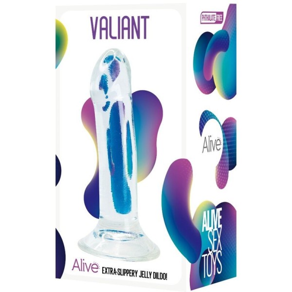 ALIVE - PENE REALISTA VALIANT TRANSPARENTE 16 CM ALIVE