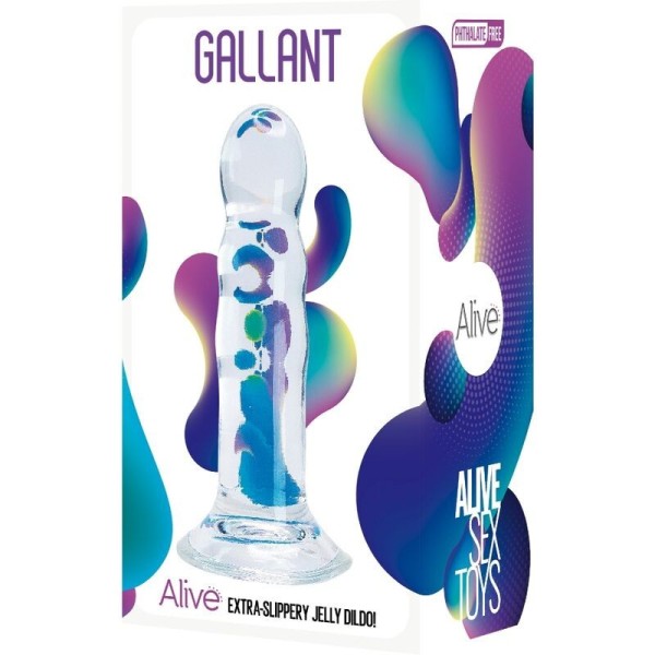 ALIVE - GALLANT PÉNIS RÉALISTE TRANSPARENT 14 CM ALIVE