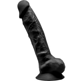 SILEXD - MODÈLE 1 PÉNIS RÉALISTE PREMIUM SILEXPAN SILICONE NOIR 23 CM SILEXD