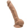 SILEXD - MODÈLE 1 PÉNIS RÉALISTE PREMIUM SILEXPAN SILICONE CARAMEL 17.5 CM SILEXD