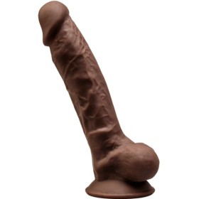SILEXD - MODÈLE 1 PÉNIS RÉALISTE PREMIUM SILEXPAN SILICONE MARRON 17.5 CM SILEXD