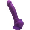 SILEXD - MODÈLE 1 PÉNIS RÉALISTE PREMIUM SILEXPAN SILICONE VIOLET 17.5 CM SILEXD