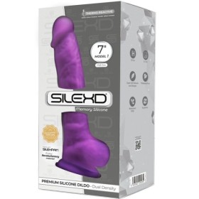 SILEXD - MODÈLE 1 PÉNIS RÉALISTE PREMIUM SILEXPAN SILICONE VIOLET 17.5 CM SILEXD