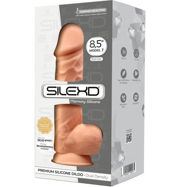 SILEXD - MODÈLE 1 PÉNIS RÉALISTE PREMIUM SILEXPAN SILICONE 21.5 CM SILEXD