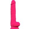 SILEXD - MODÈLE 1 PÉNIS RÉALISTE PREMIUM SILEXPAN SILICONE FUCHSIA 38 CM SILEXD