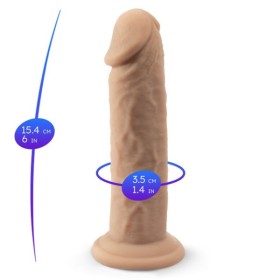 SILEXD - MODÈLE DE PÉNIS RÉALISTE 2 SILICONE THERMOREACTIF PREMIUM 15,4 CM SILEXD