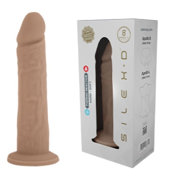 SILEXD - MODÈLE DE PÉNIS RÉALISTE 8 SILICONE LIQUIDE 20,6 CM SILEXD