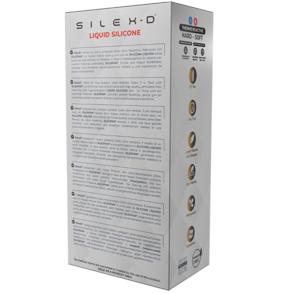 SILEXD - PENE REALISTA MODELO 8 SILICONA LÍQUIDA 20,6 CM SILEXD