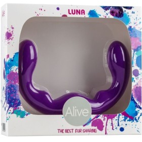 ALIVE - GODE LUNA DOUBLE PÉNÉTRATION SILICONE VIOLET 25 CM ALIVE