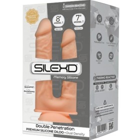 SILEXD - MODÈLE 1 PÉNIS RÉALISTE DOBLE PENETRACION PREMIUM SILEXPAN SILICONE 17.5 / 19.5 CM SILEXD