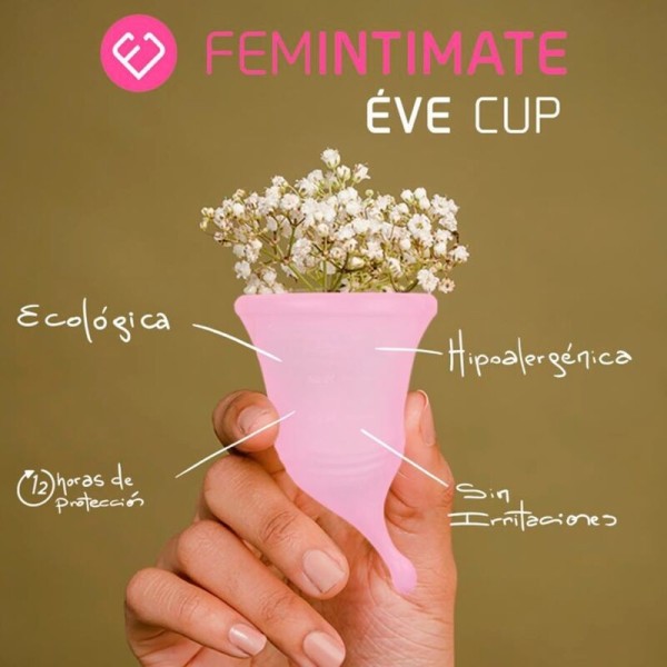 FEMINTIMATE - COPA MENSTRUAL DE SILICONA EVE NEW - TALLA M FEMINT
