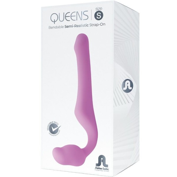 ADRIEN LASTIC - QUEENS STRAP-ON SOUPLE ROSE TAILLE S ADRIEN LASTIC