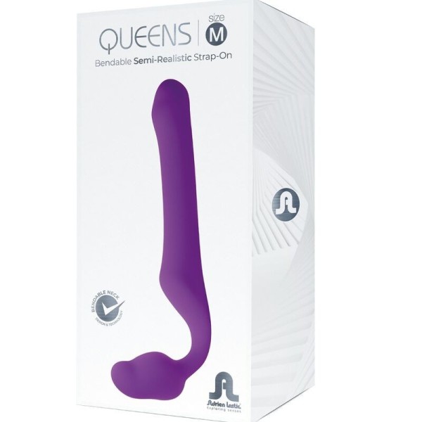 ADRIEN LASTIC - QUEENS STRAP-ON SOUPLE VIOLET TAILLE M ADRIEN LASTIC