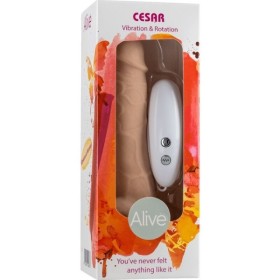 ALIVE - VIBRATEUR & ROTATEUR DE PÉNIS RÉALISTE CESAR 17,5 CM ALIVE