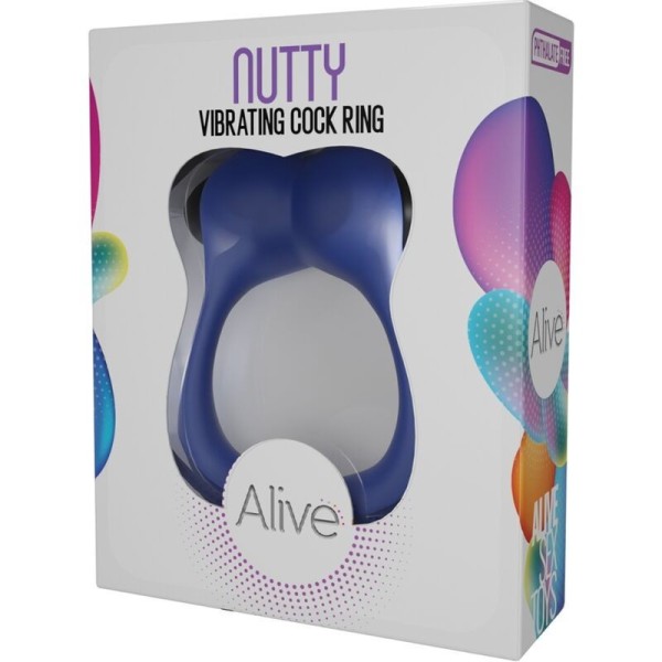 ALIVE - ANILLO VIBRADOR NUTY AZUL ALIVE - Anillo para el pene con