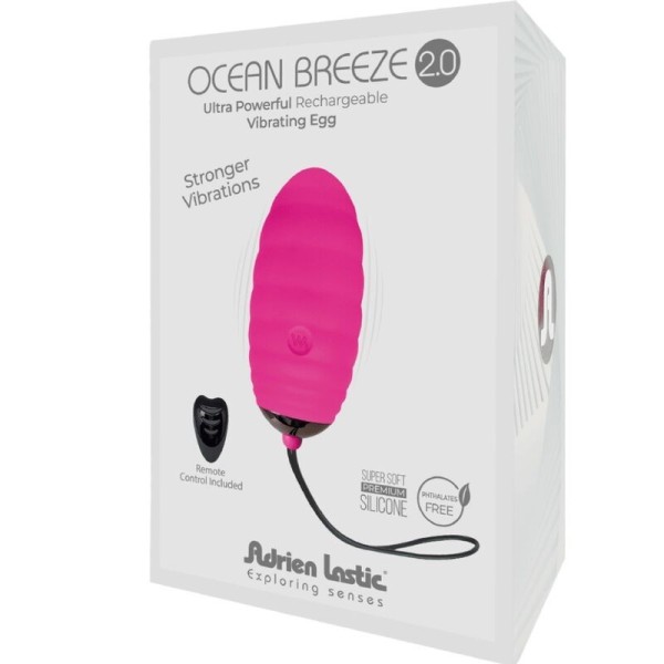 ADRIEN LASTIC - OCEAN BREEZE 2.0 UF VIBRANT RECHARGEABLE TÉLÉCOMMANDE ROSE ADRIEN LASTIC
