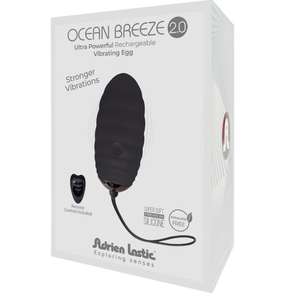 ADRIEN LASTIC - OCEAN BREEZE 2.0 TÉLÉCOMMANDE UF VIBRANT RECHARGEABLE NOIR ADRIEN LASTIC
