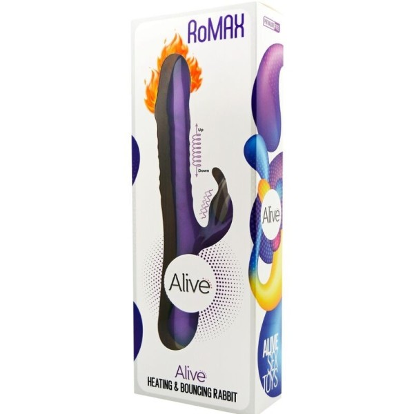 ALIVE - ROMAX VIBRATEUR LAPIN SILICONE VIOLET ALIVE