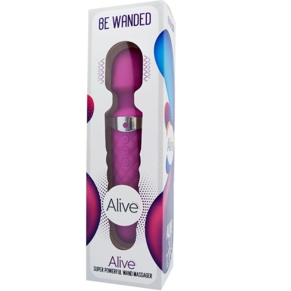 ALIVE - BE WANDED MASAJEADOR VIBRADOR VIOLETA ALIVE - Masajistas