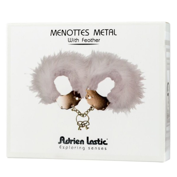 ADRIEN LASTIC - ESPOSAS DE METAL CON PLUMAS BLANCAS ADRIEN LASTIC